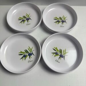 Olive Design White Jacob’s 4 Dipping Saucers